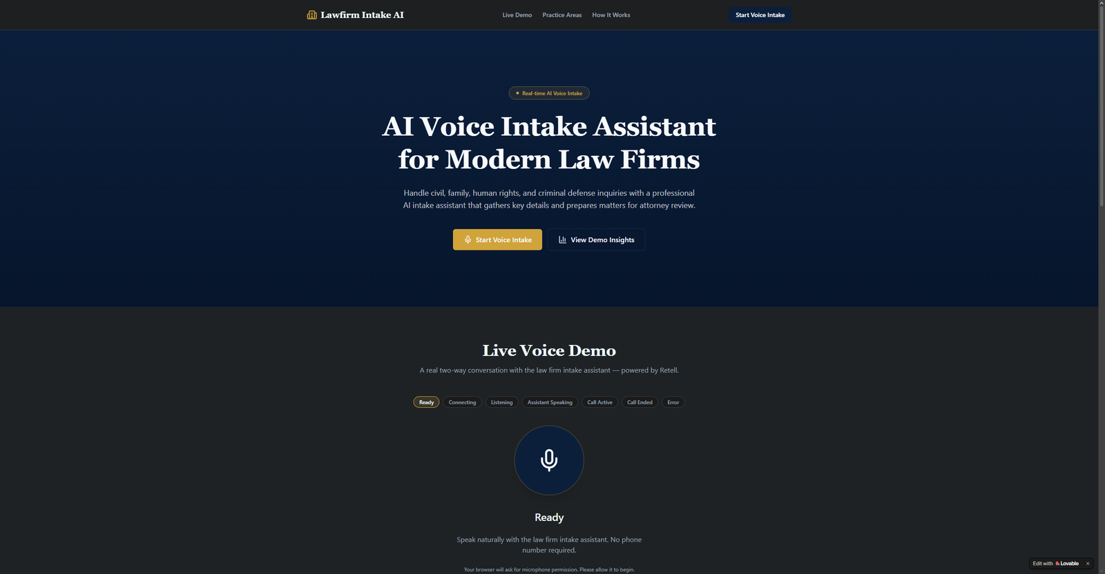 AI Voice Agent Suite: 8 industries screenshot